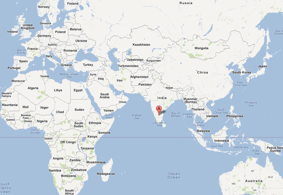 carte du bangalore monde
